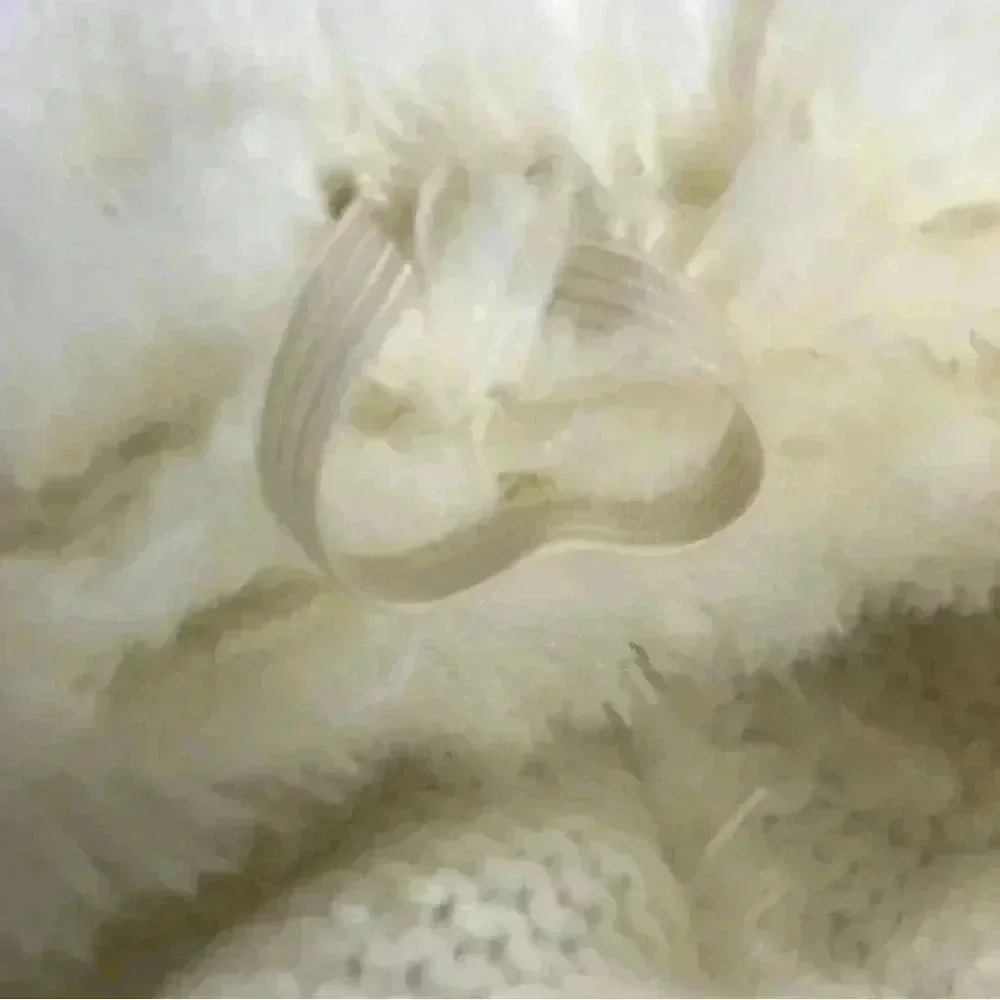 VINTAGE HAT HANSEN FAUX FUR WHITE WINTER MADE IN THE USA ADJUSTABLE CAP